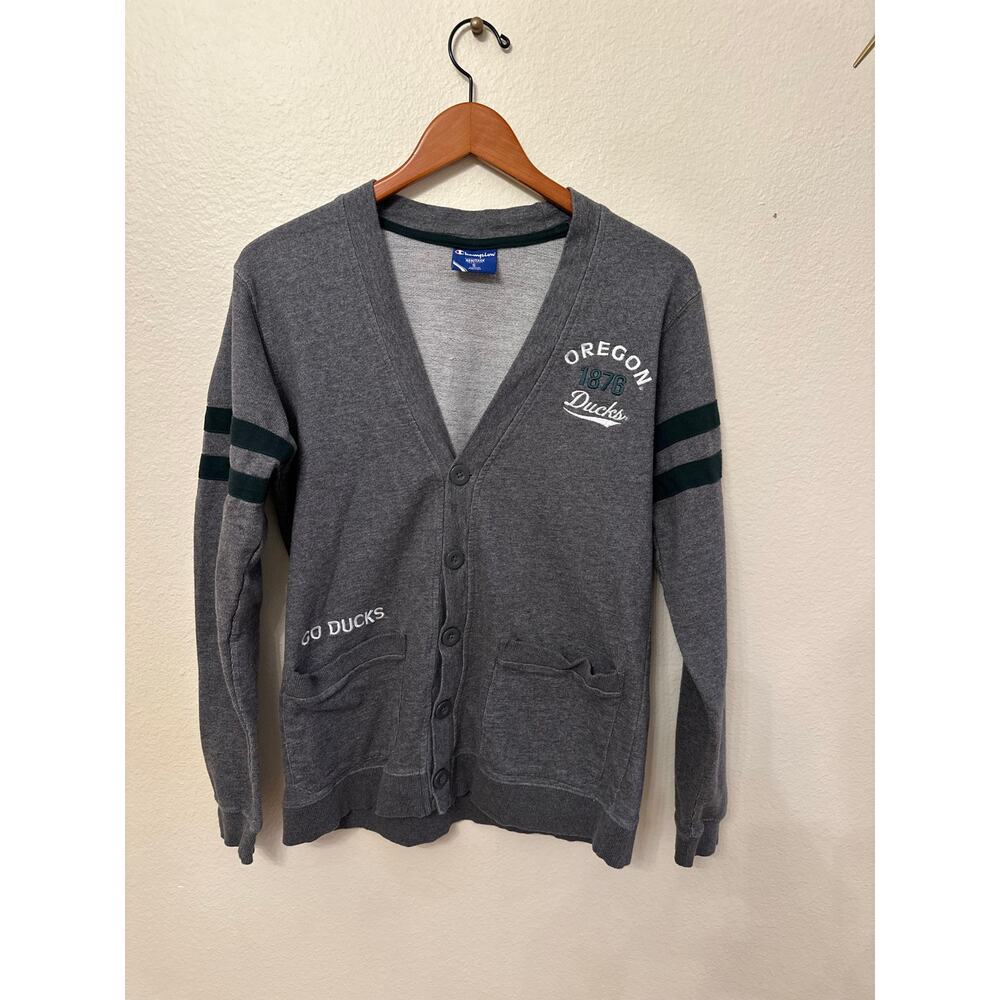 Vintage inspired! Champion Oregon Ducks Cardigan  "Oregon 1878 Ducks.” Women’s S